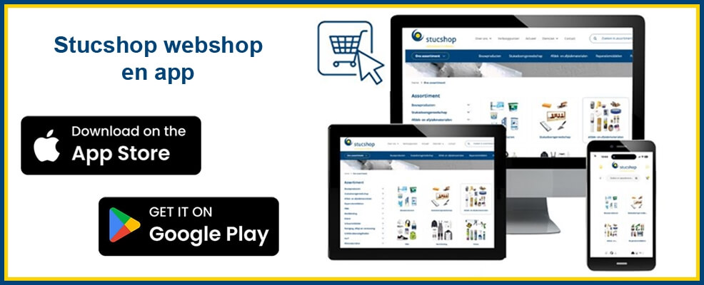 Stucshop webshop en app zijn live!